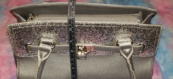 Apt 9 Gray and Silver Glitter Purse - Picture 10 of 12